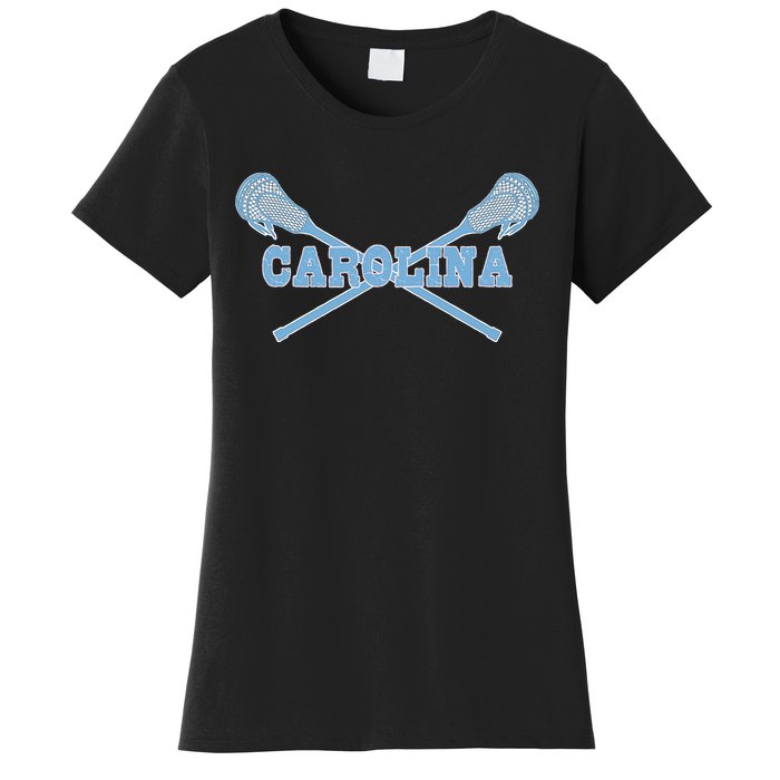 Carolina Lacrosse Lax Sticks Women's T-Shirt