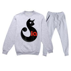 Comma La La Cat  Comma La Premium Crewneck Sweatsuit Set