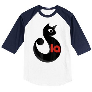 Comma La La Cat  Comma La Baseball Sleeve Shirt