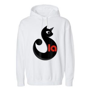 Comma La La Cat  Comma La Garment-Dyed Fleece Hoodie