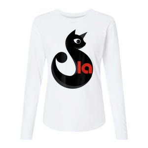 Comma La La Cat  Comma La Womens Cotton Relaxed Long Sleeve T-Shirt