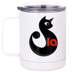 Comma La La Cat  Comma La 12 oz Stainless Steel Tumbler Cup