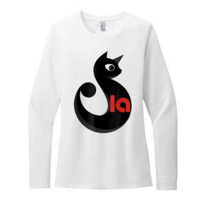 Comma La La Cat  Comma La Womens CVC Long Sleeve Shirt