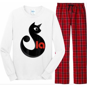 Comma La La Cat  Comma La Long Sleeve Pajama Set