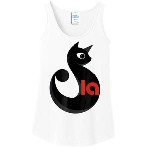 Comma La La Cat  Comma La Ladies Essential Tank