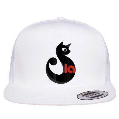 Comma La La Cat  Comma La Flat Bill Trucker Hat