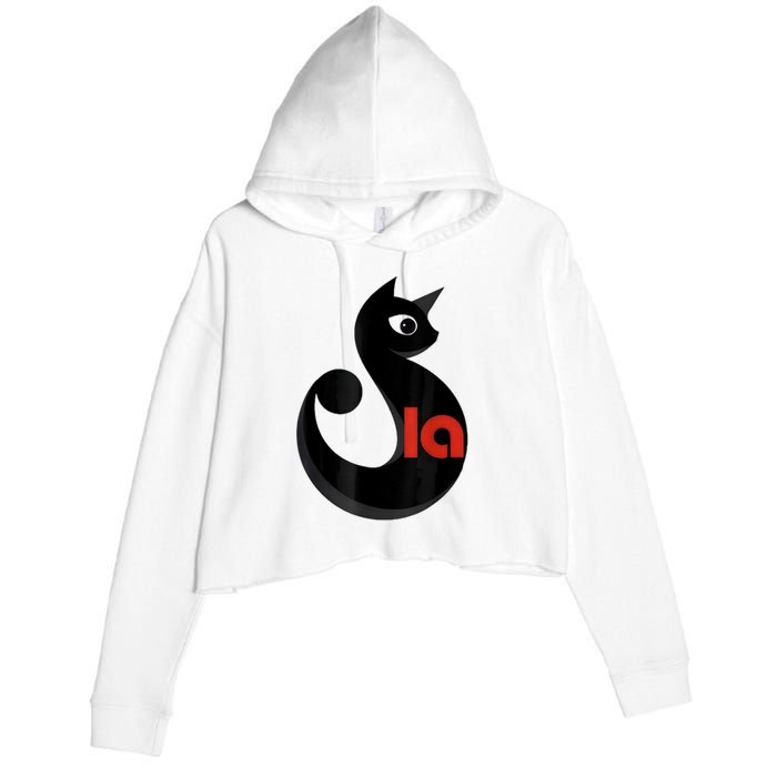 Comma La La Cat  Comma La Crop Fleece Hoodie