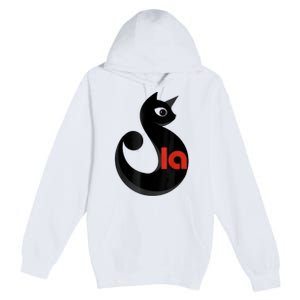 Comma La La Cat  Comma La Premium Pullover Hoodie