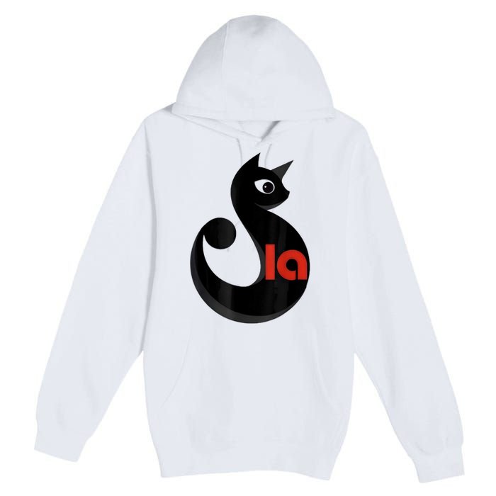 Comma La La Cat  Comma La Premium Pullover Hoodie