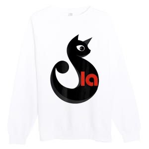 Comma La La Cat  Comma La Premium Crewneck Sweatshirt