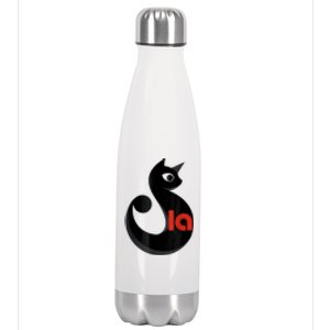 Comma La La Cat  Comma La Stainless Steel Insulated Water Bottle