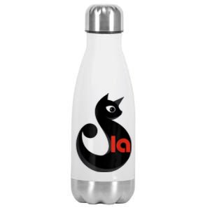 Comma La La Cat  Comma La Stainless Steel Insulated Water Bottle