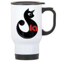 Comma La La Cat  Comma La Stainless Steel Travel Mug