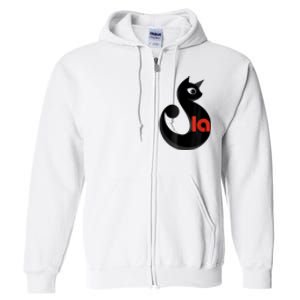 Comma La La Cat  Comma La Full Zip Hoodie