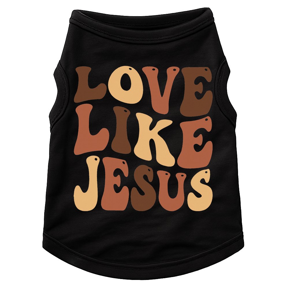 Christian Love Like Jesus Melanin Black History Doggie Tank