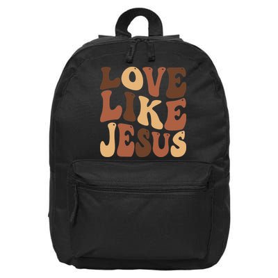 Christian Love Like Jesus Melanin Black History 16 in Basic Backpack