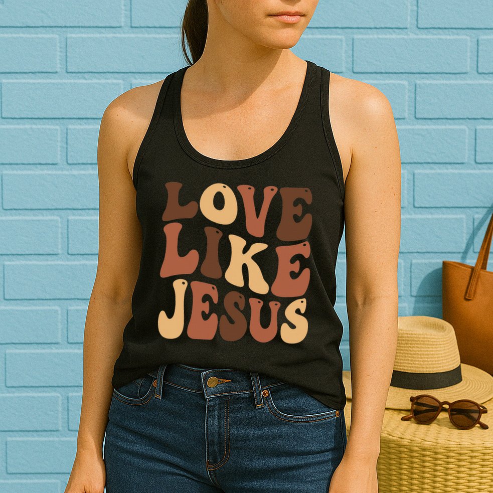 Christian Love Like Jesus Melanin Black History Womens Tank Top