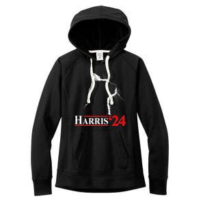 Cat Lady Ladies For Kamala Harris 2024 Women's Fleece Hoodie