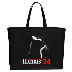 Cat Lady Ladies For Kamala Harris 2024 Cotton Canvas Jumbo Tote