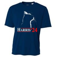 Cat Lady Ladies For Kamala Harris 2024 Cooling Performance Crew T-Shirt