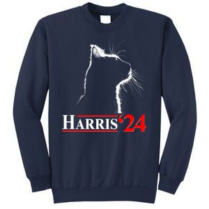 Cat Lady Ladies For Kamala Harris 2024 Sweatshirt