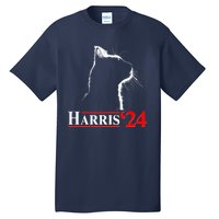 Cat Lady Ladies For Kamala Harris 2024 Tall T-Shirt