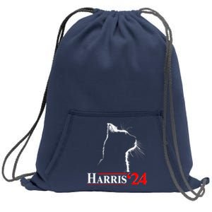 Cat Lady Ladies For Kamala Harris 2024 Sweatshirt Cinch Pack Bag