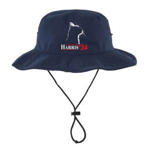 Cat Lady Ladies For Kamala Harris 2024 Legacy Cool Fit Booney Bucket Hat