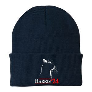 Cat Lady Ladies For Kamala Harris 2024 Knit Cap Winter Beanie