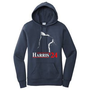 Cat Lady Ladies For Kamala Harris 2024 Women's Pullover Hoodie