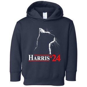 Cat Lady Ladies For Kamala Harris 2024 Toddler Hoodie