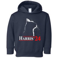 Cat Lady Ladies For Kamala Harris 2024 Toddler Hoodie