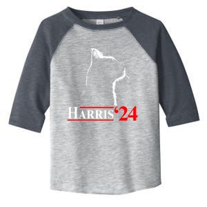 Cat Lady Ladies For Kamala Harris 2024 Toddler Fine Jersey T-Shirt