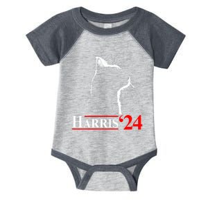 Cat Lady Ladies For Kamala Harris 2024 Infant Baby Jersey Bodysuit