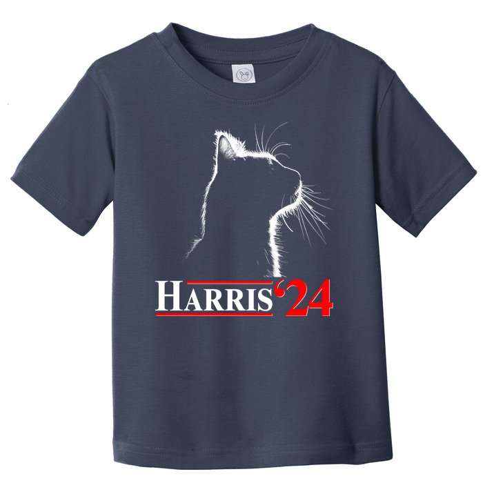 Cat Lady Ladies For Kamala Harris 2024 Toddler T-Shirt