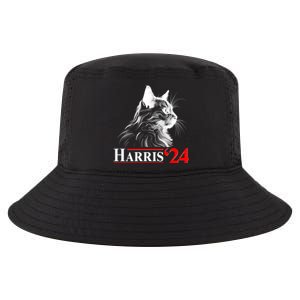 Cat Lady Ladies For Kamala Harris 2024 Cool Comfort Performance Bucket Hat