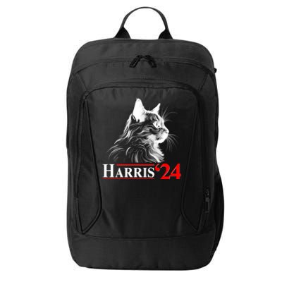 Cat Lady Ladies For Kamala Harris 2024 City Backpack