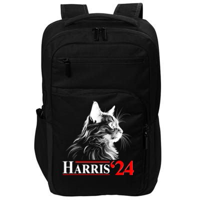 Cat Lady Ladies For Kamala Harris 2024 Impact Tech Backpack