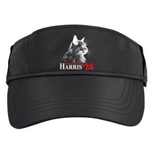 Cat Lady Ladies For Kamala Harris 2024 Adult Drive Performance Visor