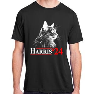 Cat Lady Ladies For Kamala Harris 2024 Adult ChromaSoft Performance T-Shirt