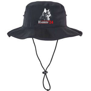 Cat Lady Ladies For Kamala Harris 2024 Legacy Cool Fit Booney Bucket Hat