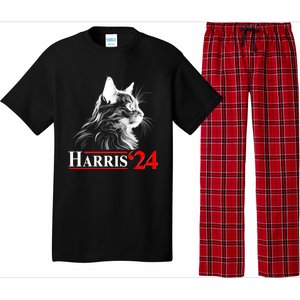 Cat Lady Ladies For Kamala Harris 2024 Pajama Set