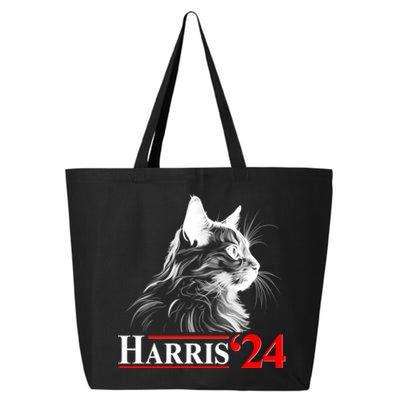 Cat Lady Ladies For Kamala Harris 2024 25L Jumbo Tote