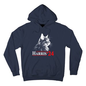 Cat Lady Ladies For Kamala Harris 2024 Hoodie