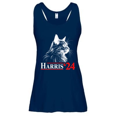 Cat Lady Ladies For Kamala Harris 2024 Ladies Essential Flowy Tank