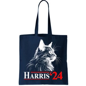 Cat Lady Ladies For Kamala Harris 2024 Tote Bag