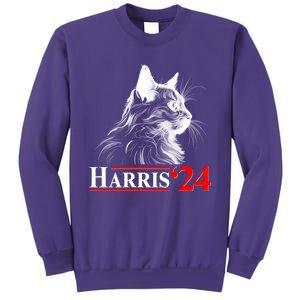 Cat Lady Ladies For Kamala Harris 2024 Sweatshirt