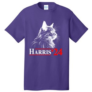 Cat Lady Ladies For Kamala Harris 2024 Tall T-Shirt