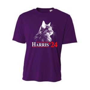 Cat Lady Ladies For Kamala Harris 2024 Youth Performance Sprint T-Shirt