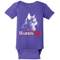 Cat Lady Ladies For Kamala Harris 2024 Baby Bodysuit